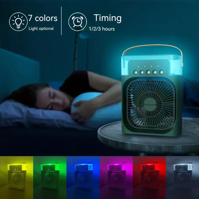 NNETM Portable Humidifier Fan AIr Conditioner Household Small Air Cooler