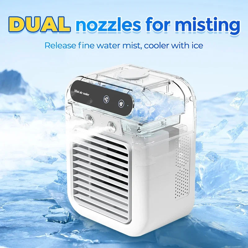 NNEOBA Portable Mini Air Conditioner Fan with Humidifier