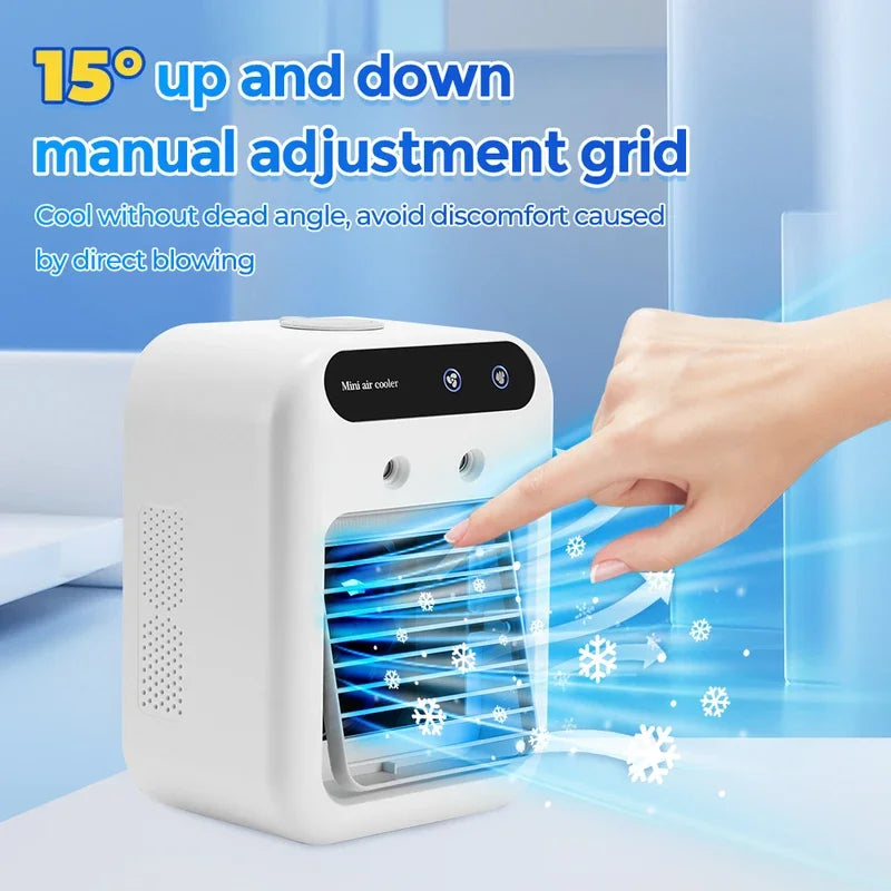 NNEOBA Portable Mini Air Conditioner Fan with Humidifier